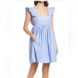 Draper James stripe pinafore dress, like new!